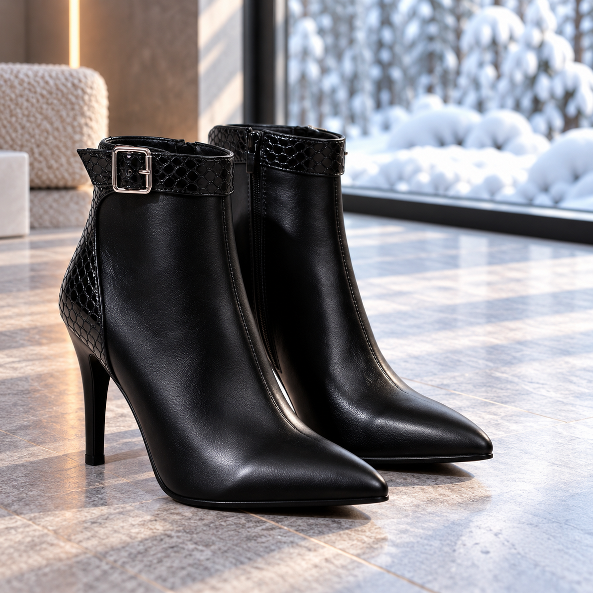 Madeline Buckle Booties