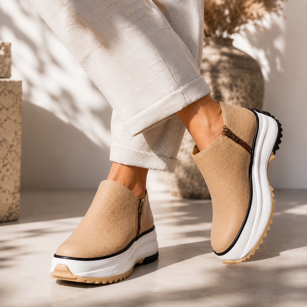 Ava Platform Ankle Boots
