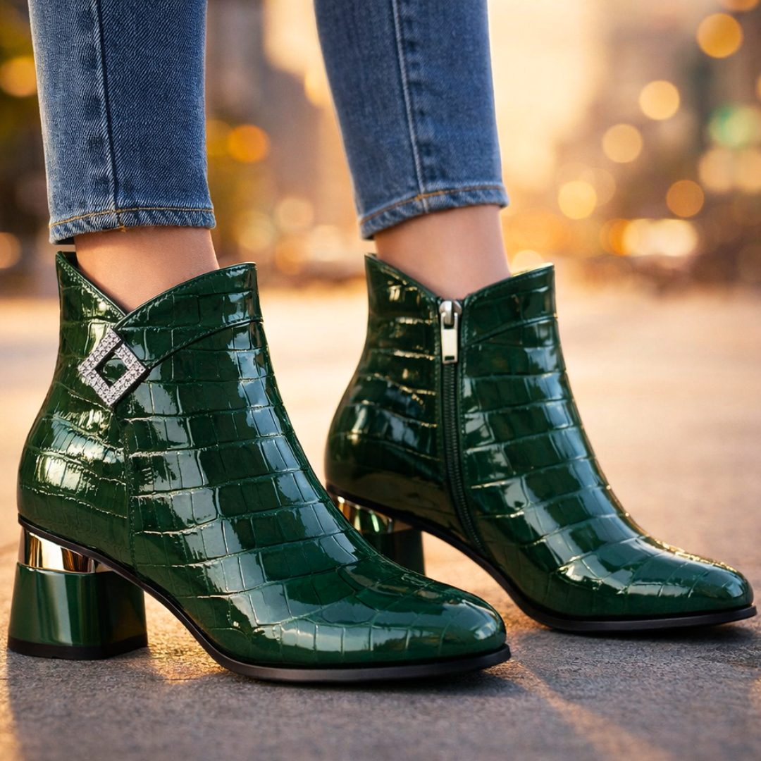 Sofia Rae Gator Ankle Boots