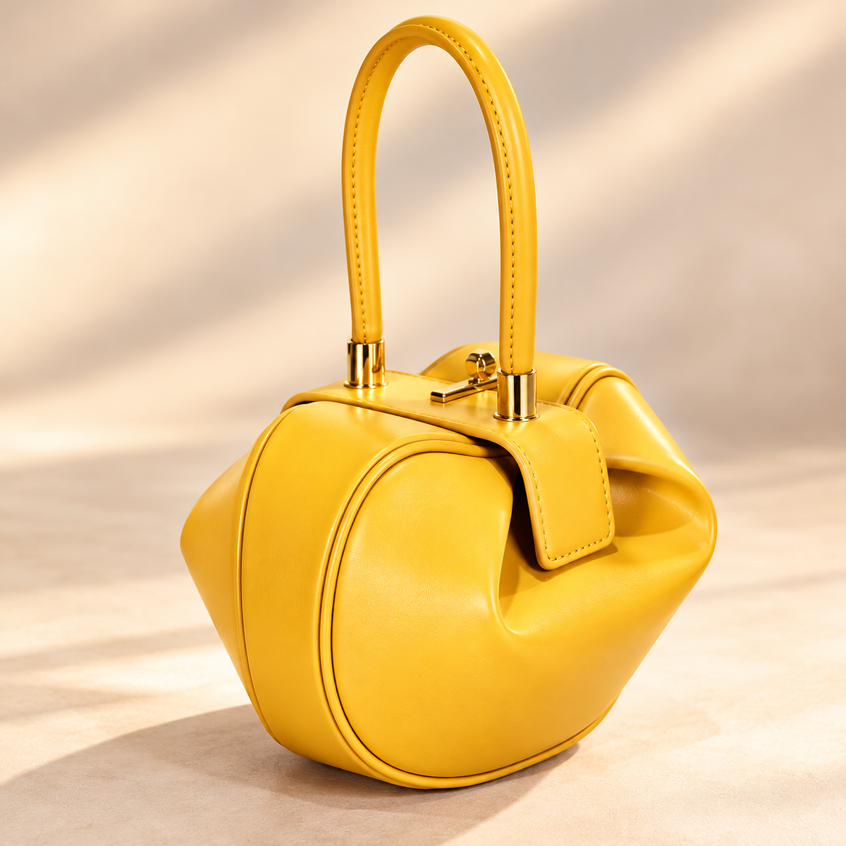 Estelle Fold Top-Handle Bag