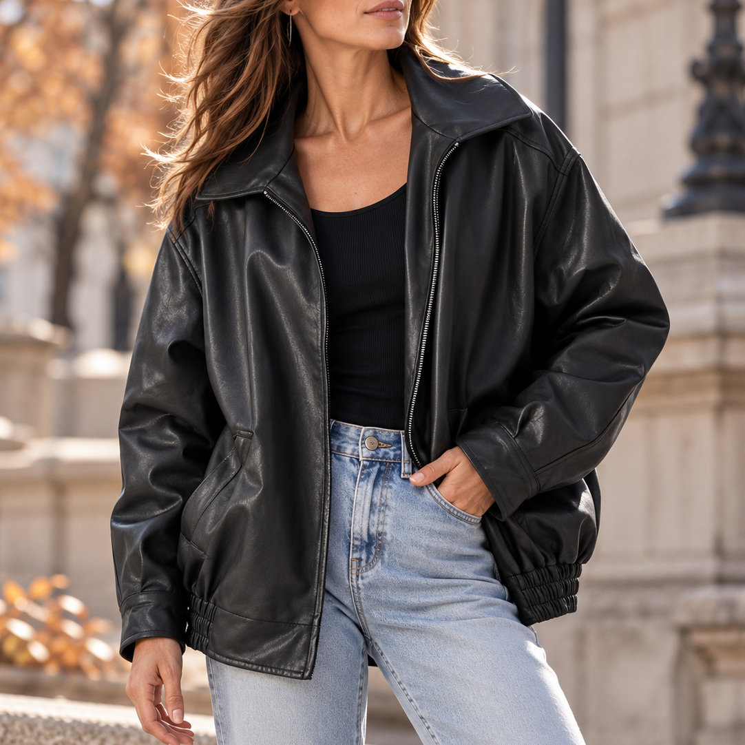 Francine Oversized Bomber Jacket