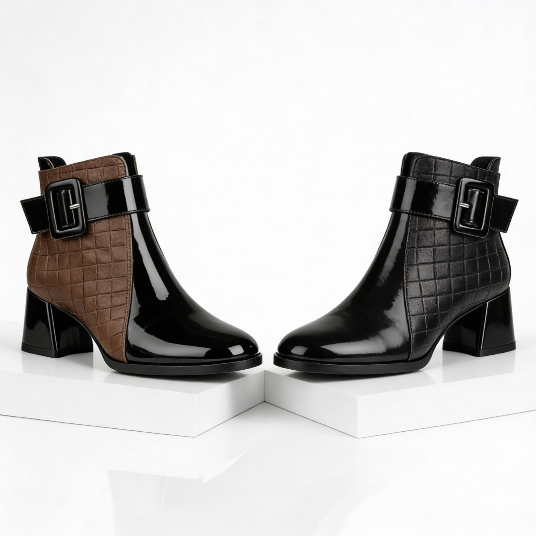 Sofia Rae Leather Ankle Boots
