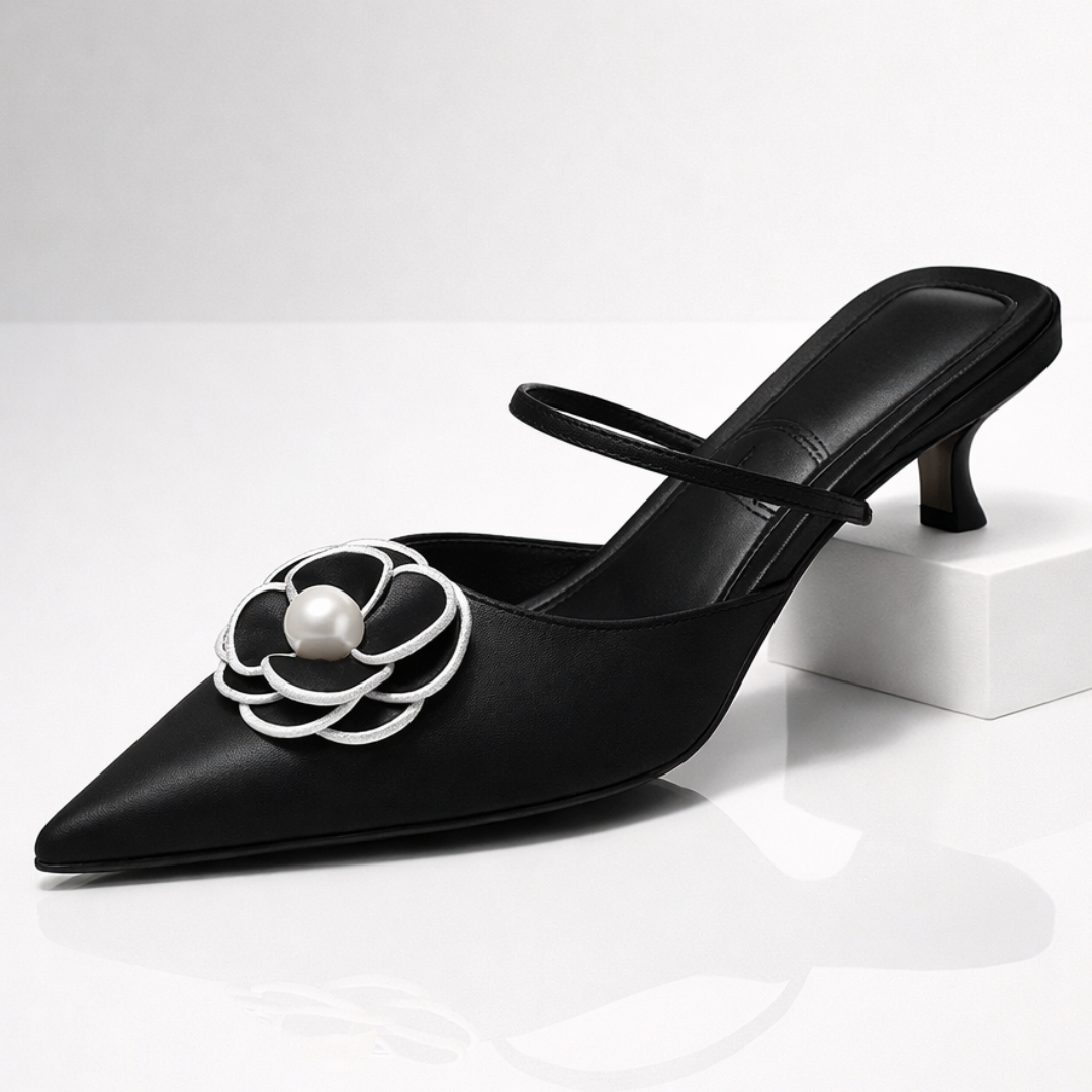 Olivia Rae Floral Kitten Heels