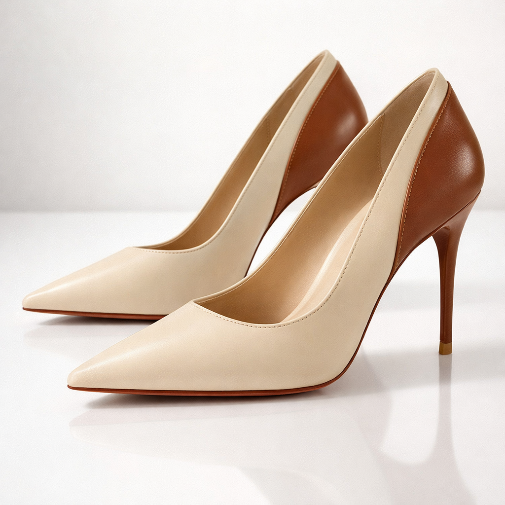 Olivia Rae Two-Tone Heels