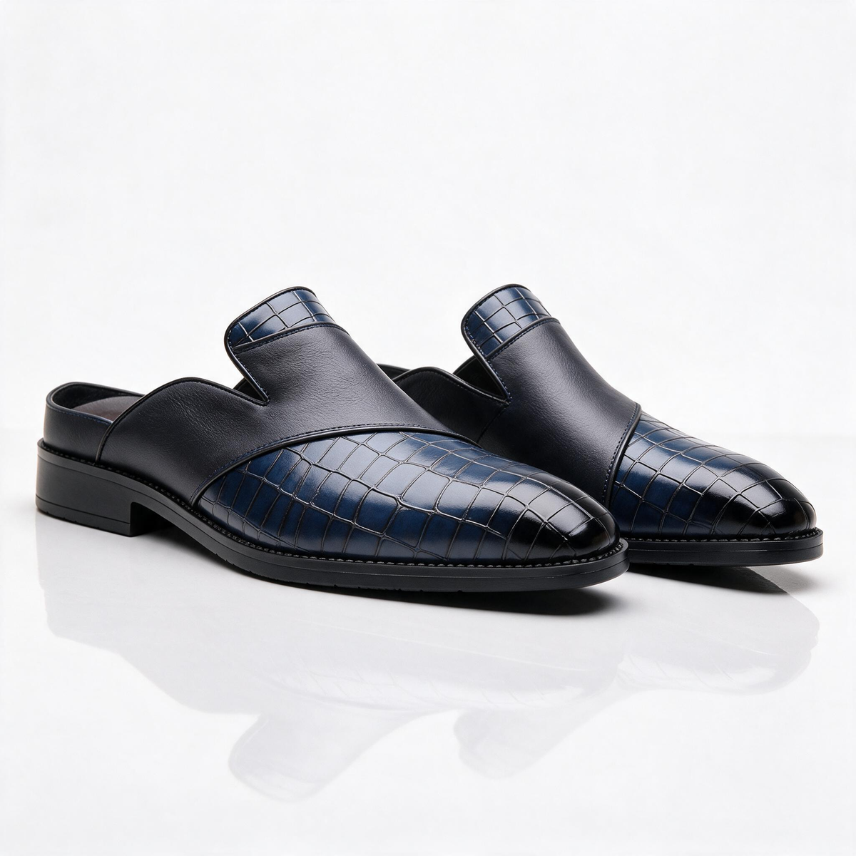 Hutton Croc Mules