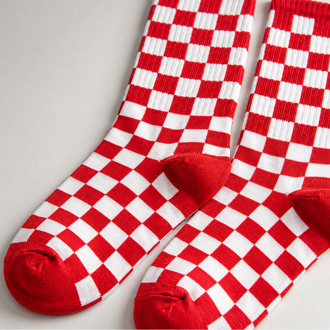 Checkboard Crew Socks