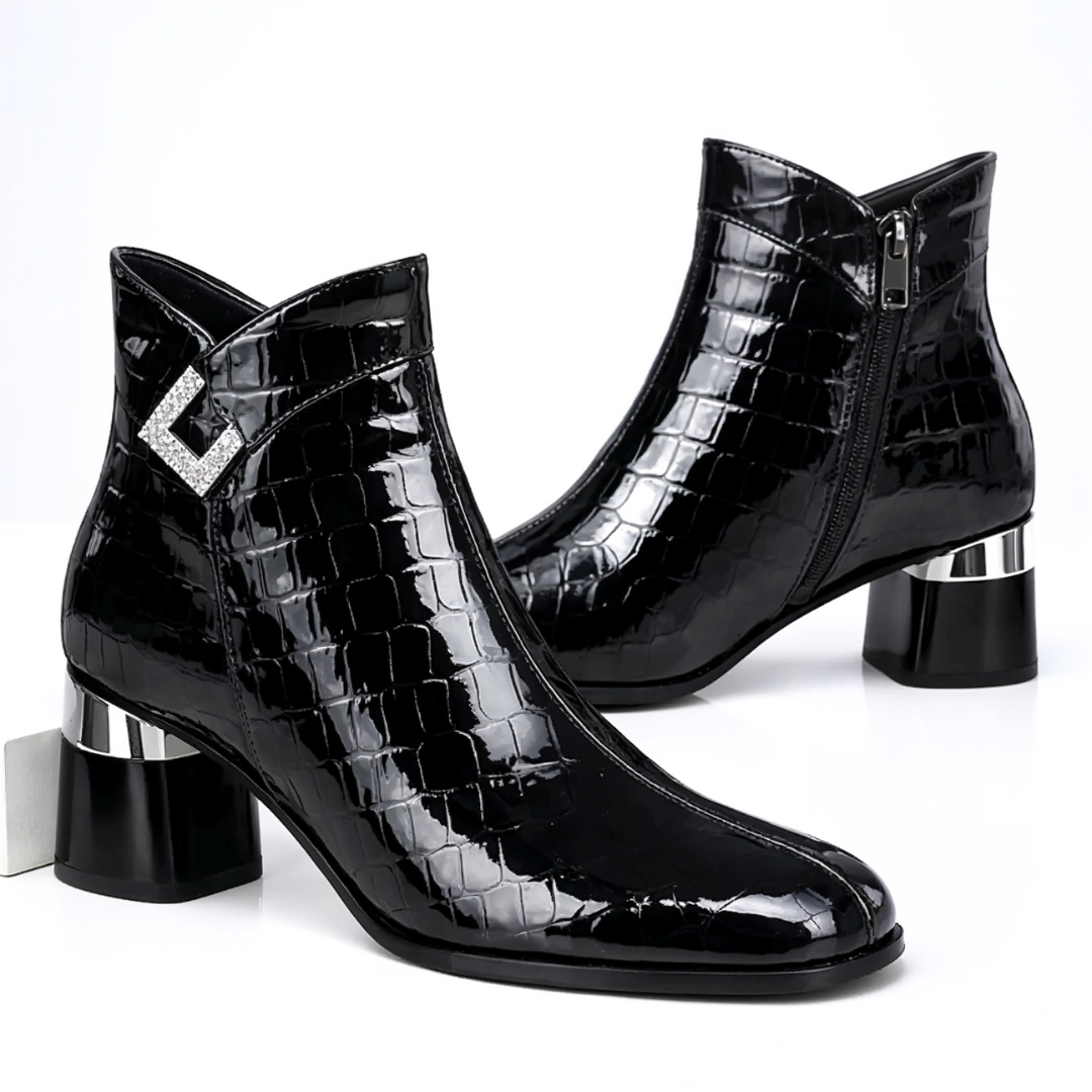 Sofia Rae Gator Ankle Boots
