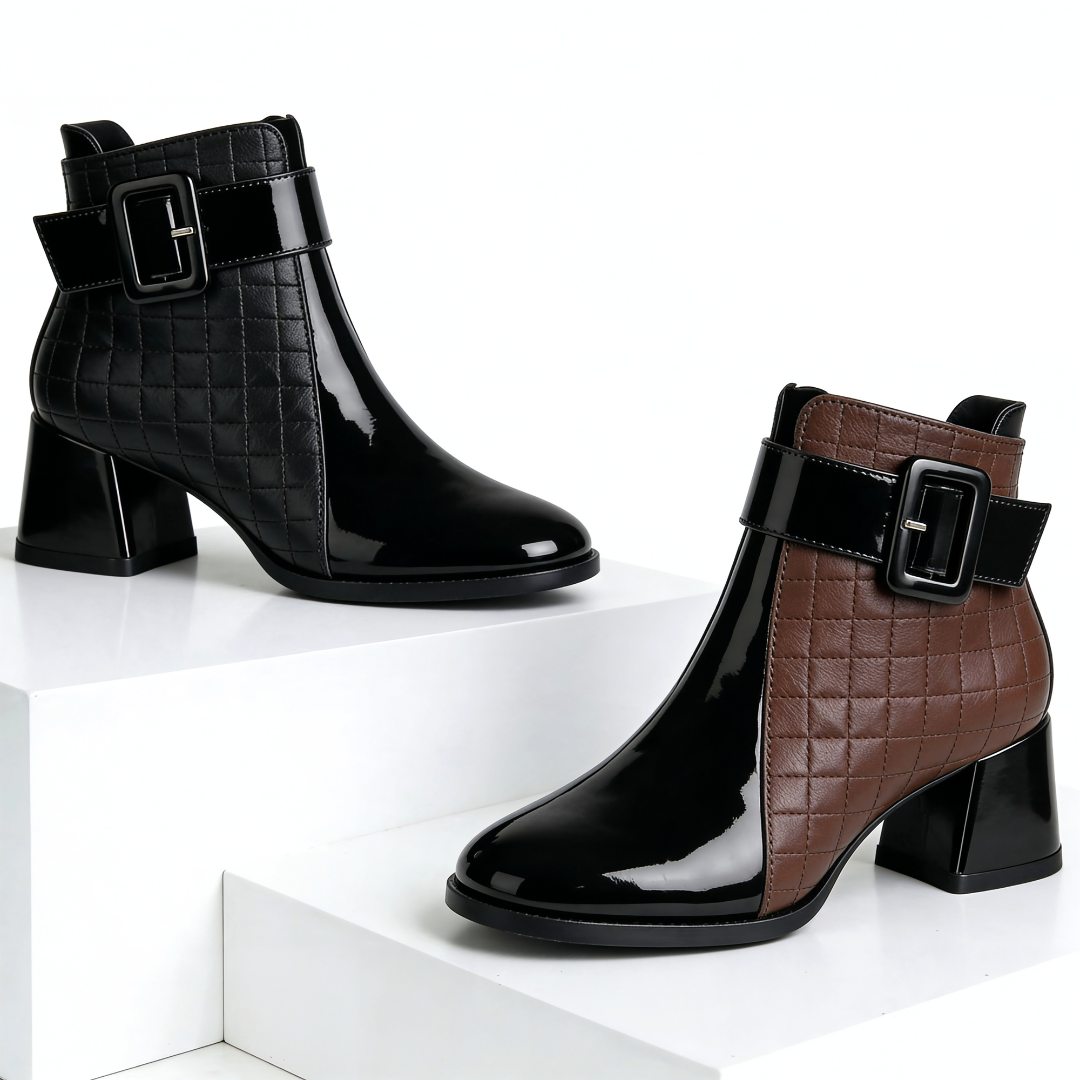 Sofia Rae Leather Ankle Boots