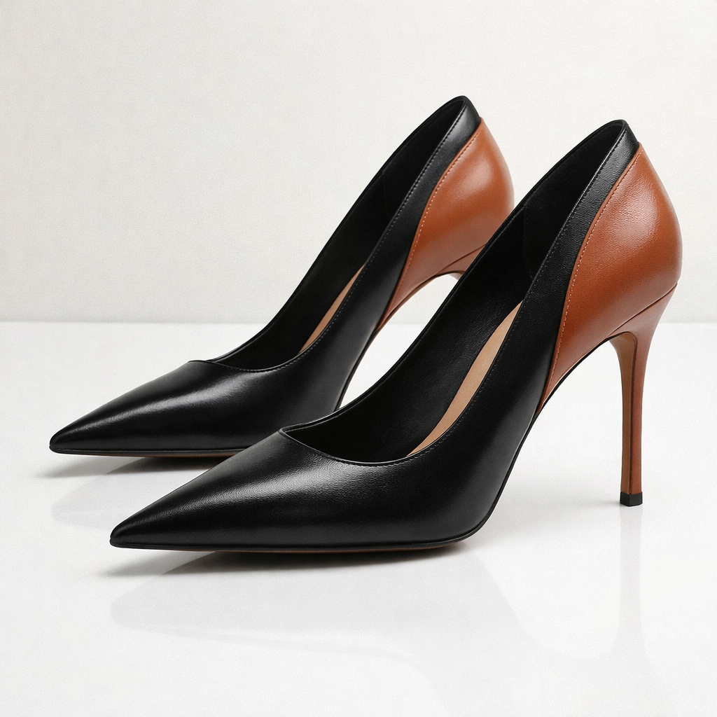 Olivia Rae Two-Tone Heels
