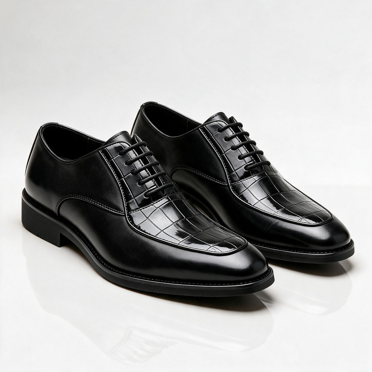Hutton Croc Dress Shoes