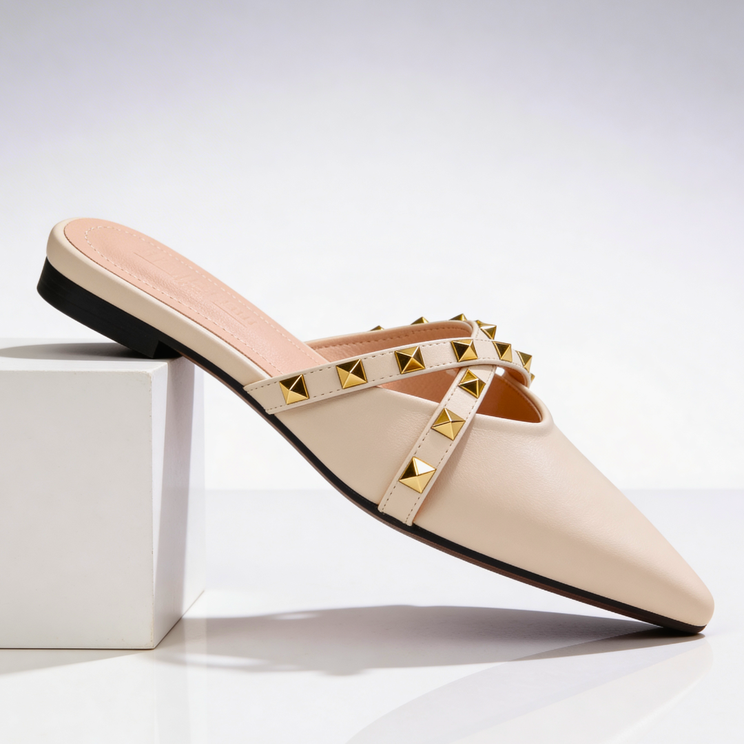 Odessa Crossover Studded Sandals