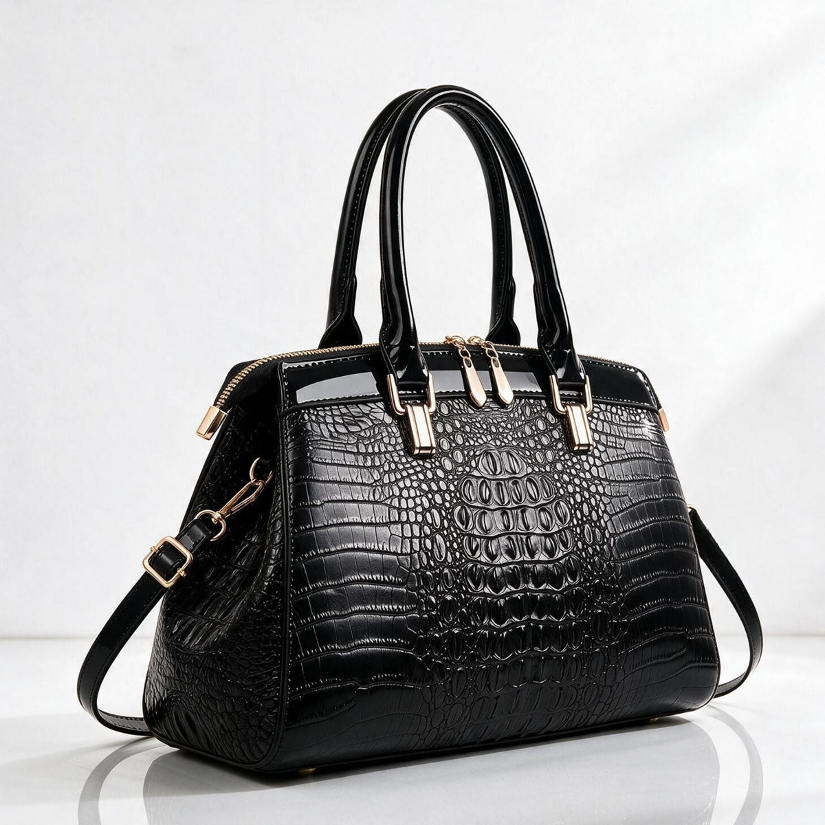 The Carlissa Croc Handbag