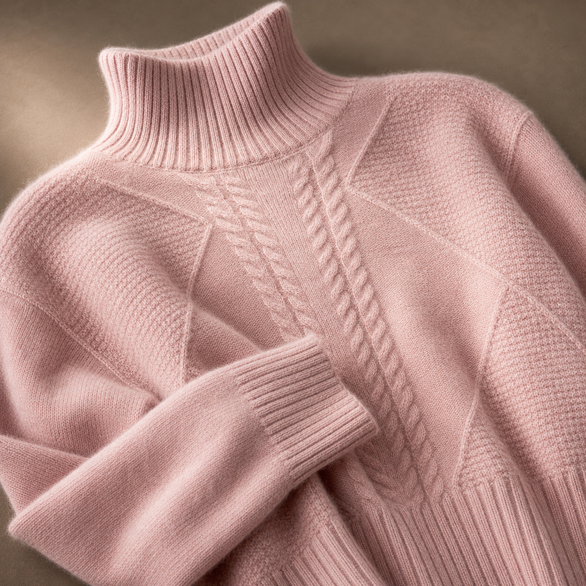 Annelise Mock-Neck Sweater
