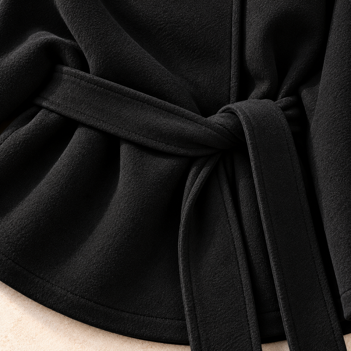 Elena Belted Cape Jacket