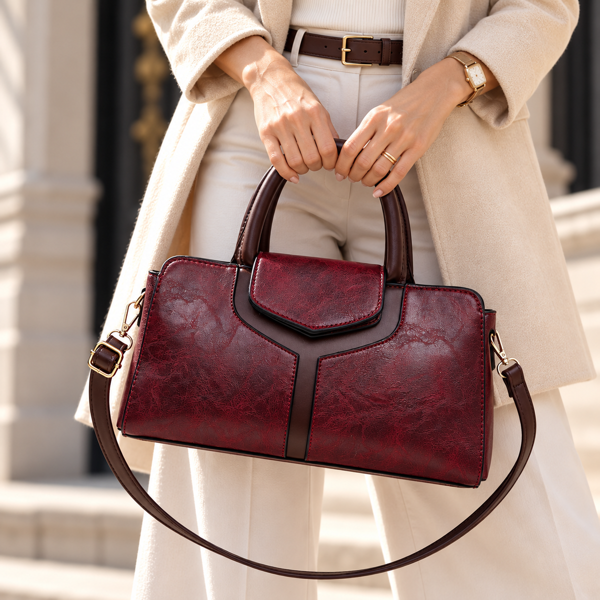 Serena Contour Satchel