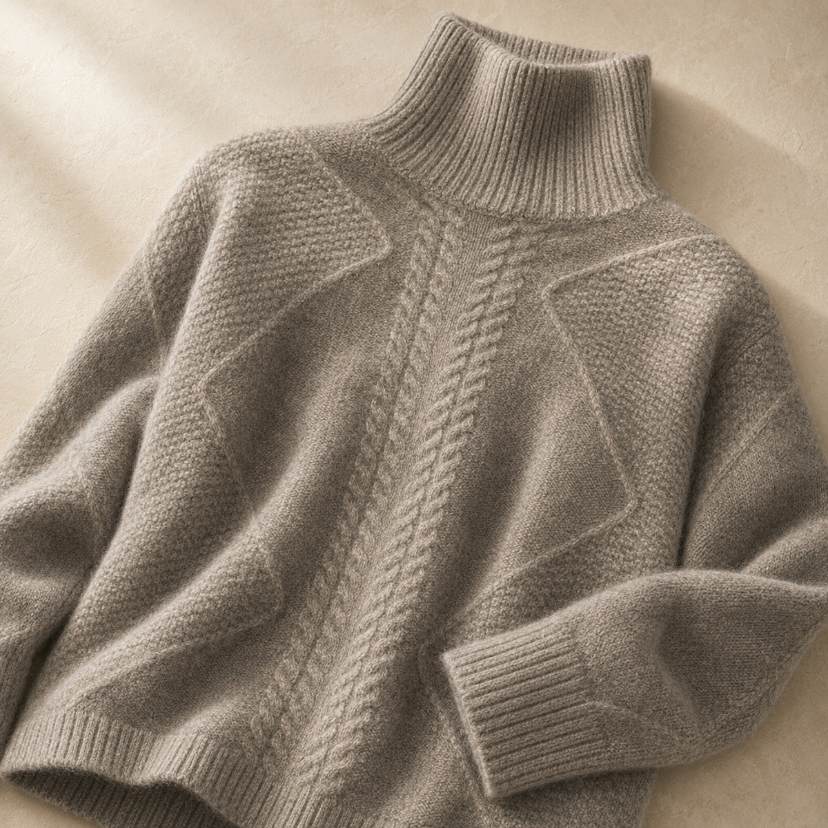 Annelise Mock-Neck Sweater