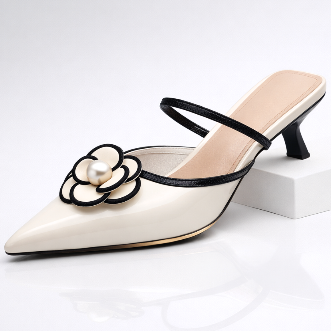 Olivia Rae Floral Kitten Heels