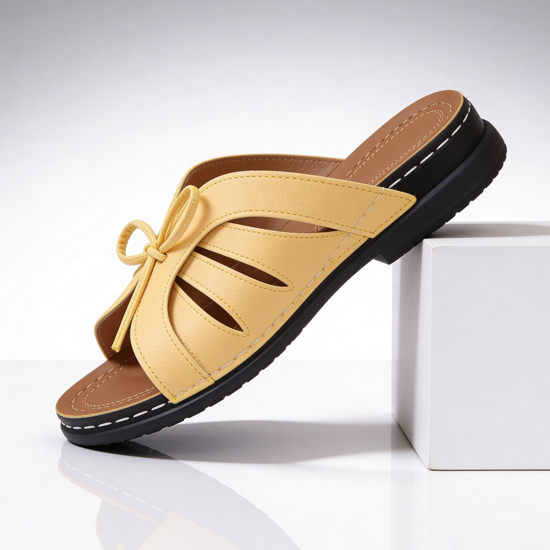 Odessa Cushioned Bow Sandals