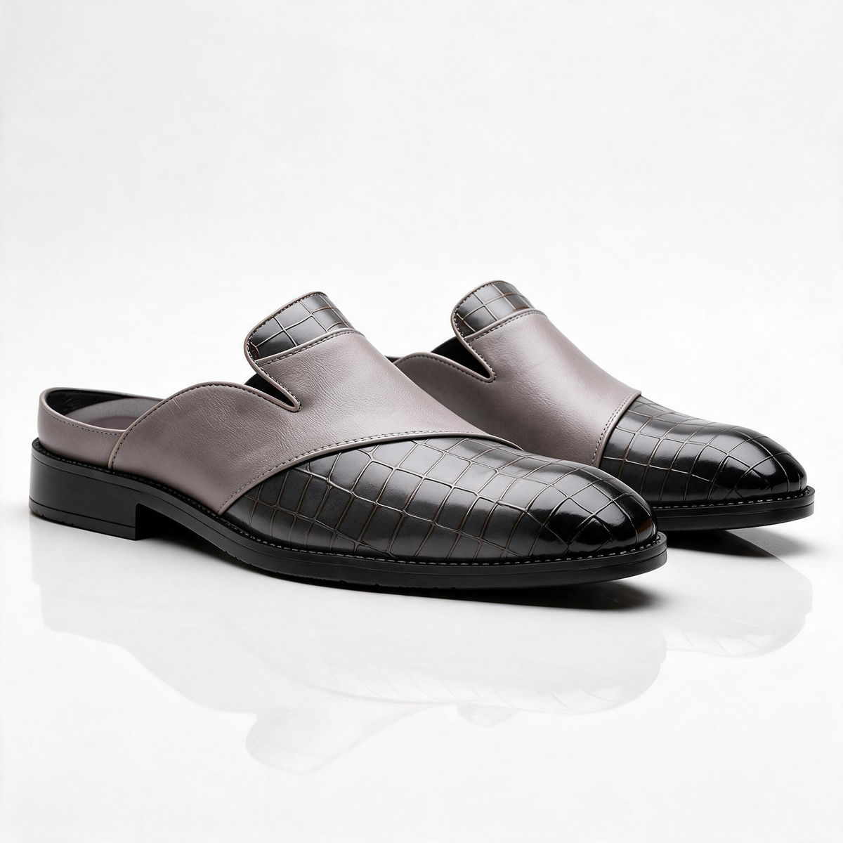 Hutton Croc Mules