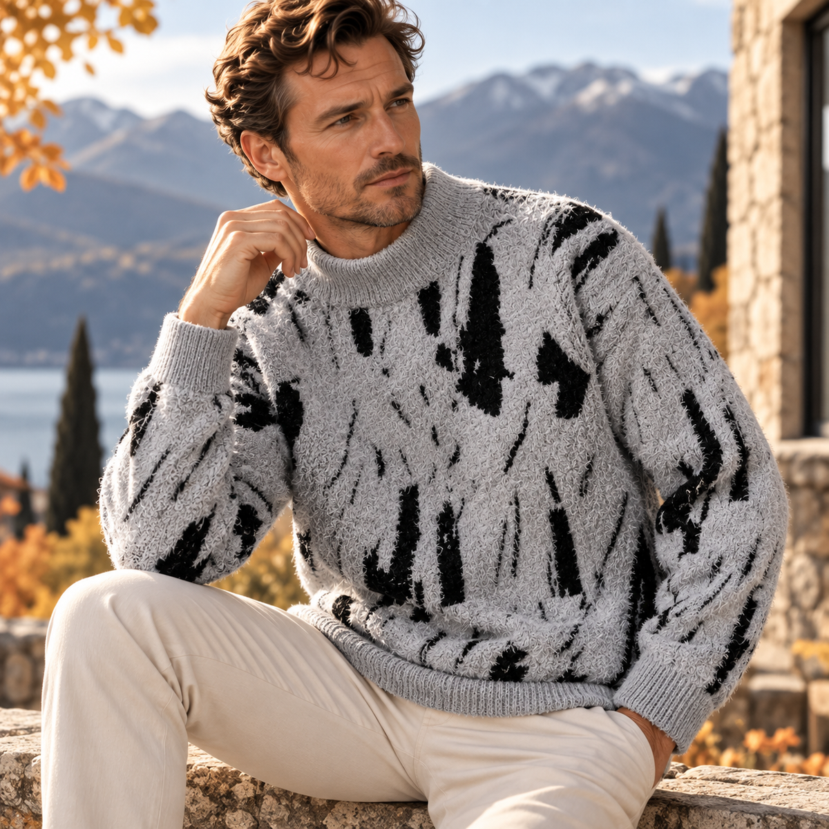 Maison Brushstroke Sweater