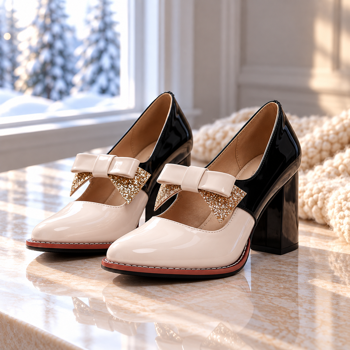 Claire Bowtie Mary Janes