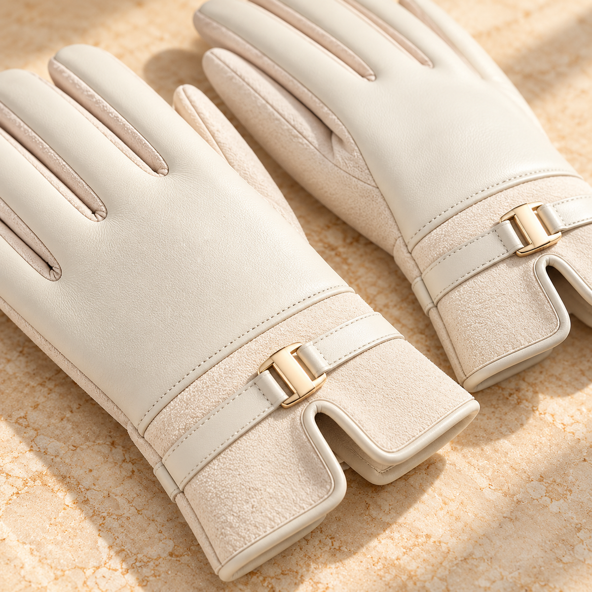 Elena Belted Cuff Gloves