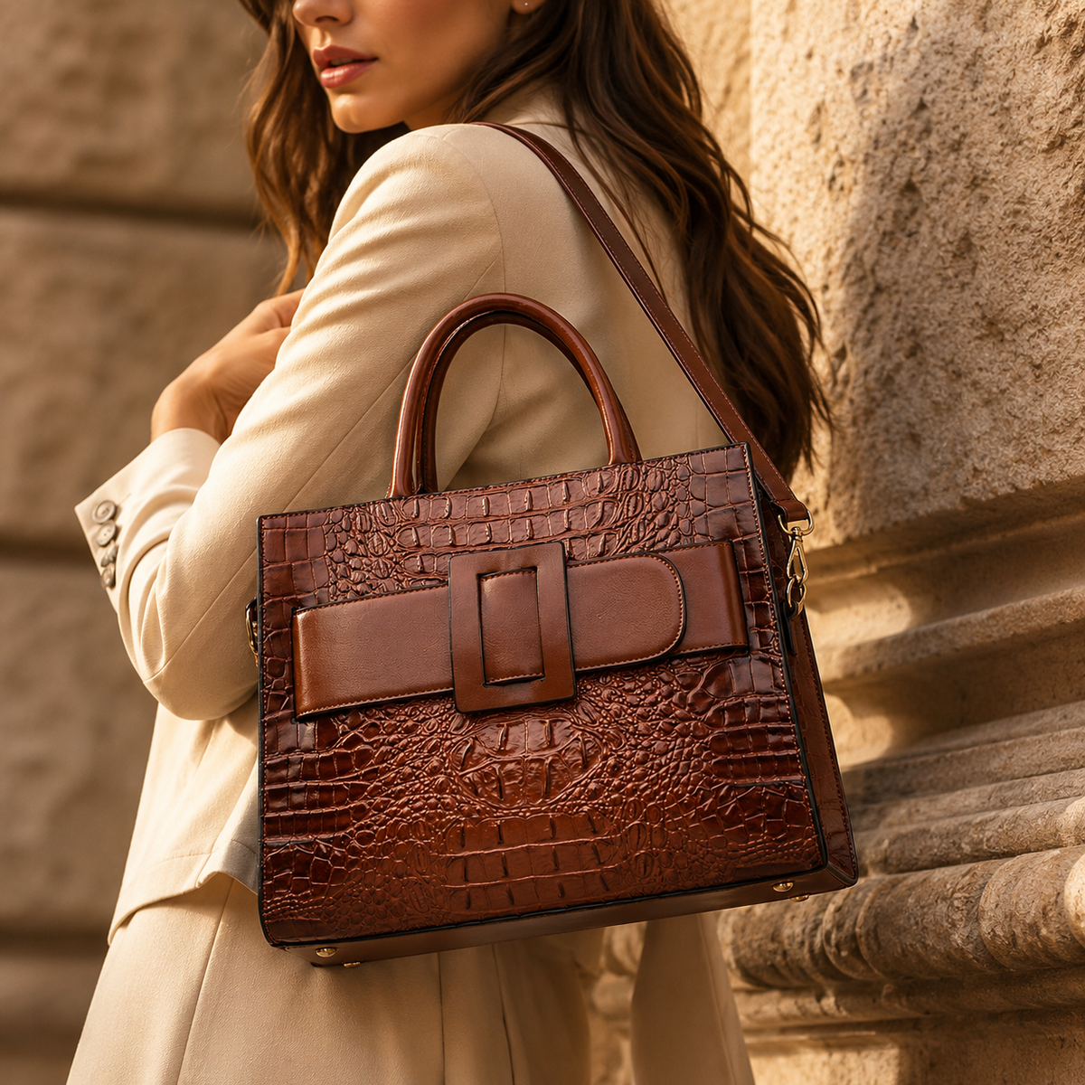 The Carrington Croc Tote