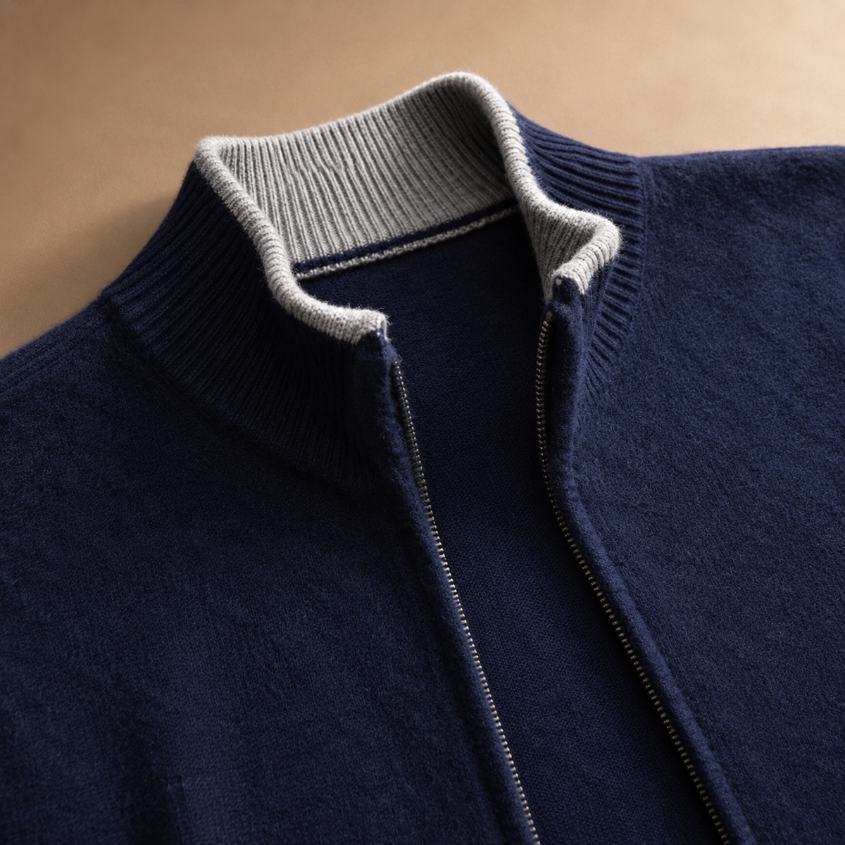 Jasper Brushed Knit Zip