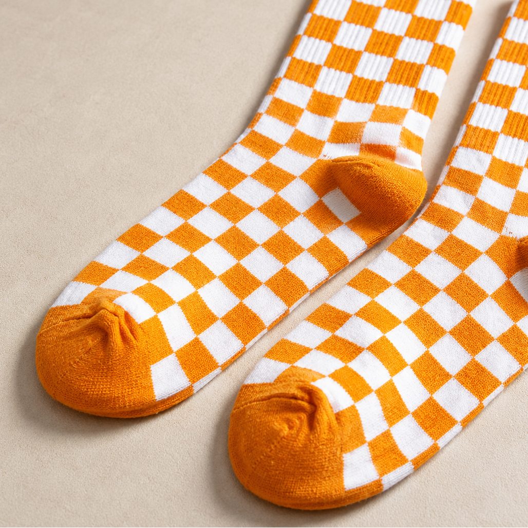 Checkboard Crew Socks