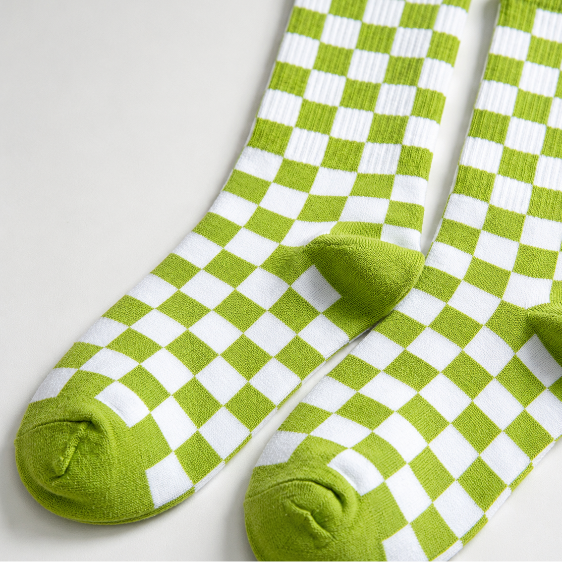 Checkboard Crew Socks
