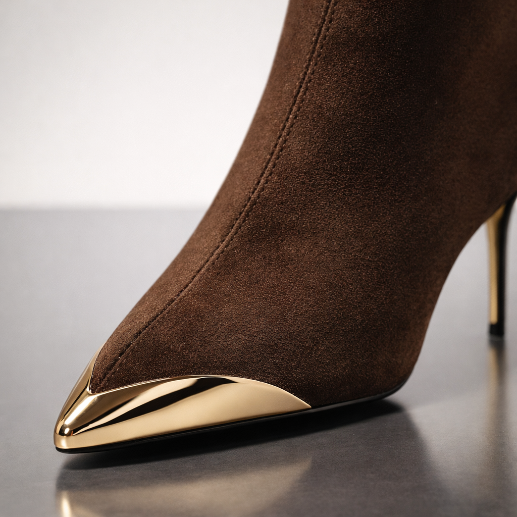 Sofia Rae Gilded Suede Boots