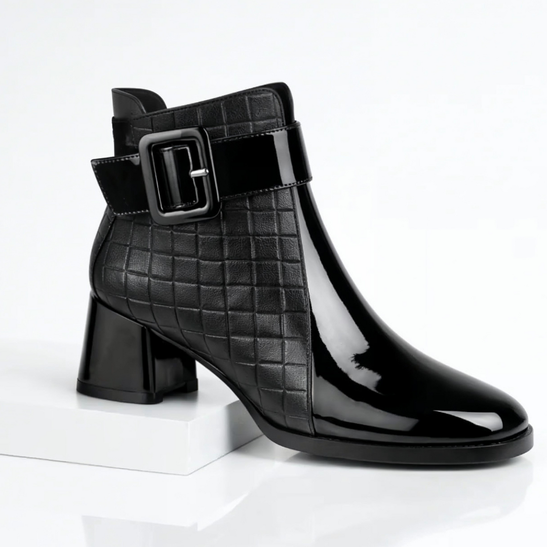 Sofia Rae Leather Ankle Boots
