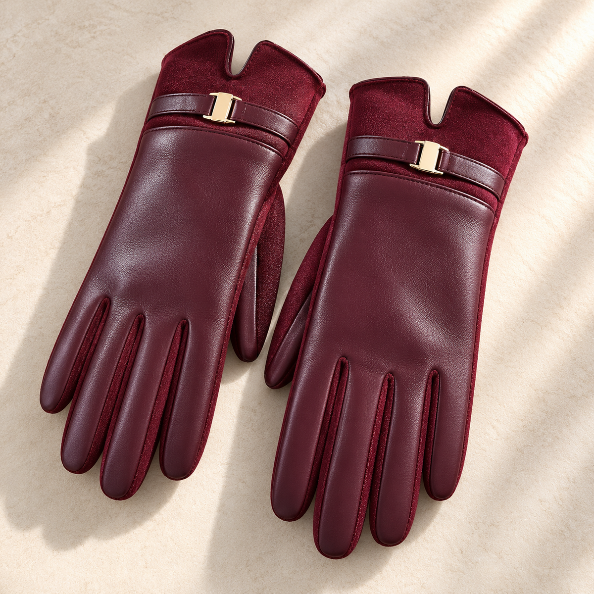 Elena Belted Cuff Gloves