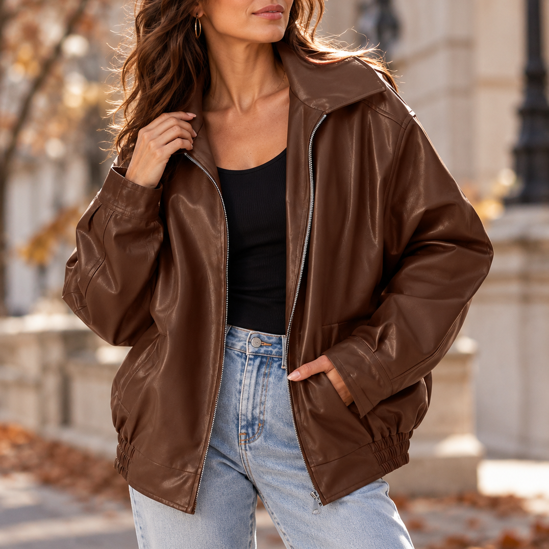 Francine Oversized Bomber Jacket