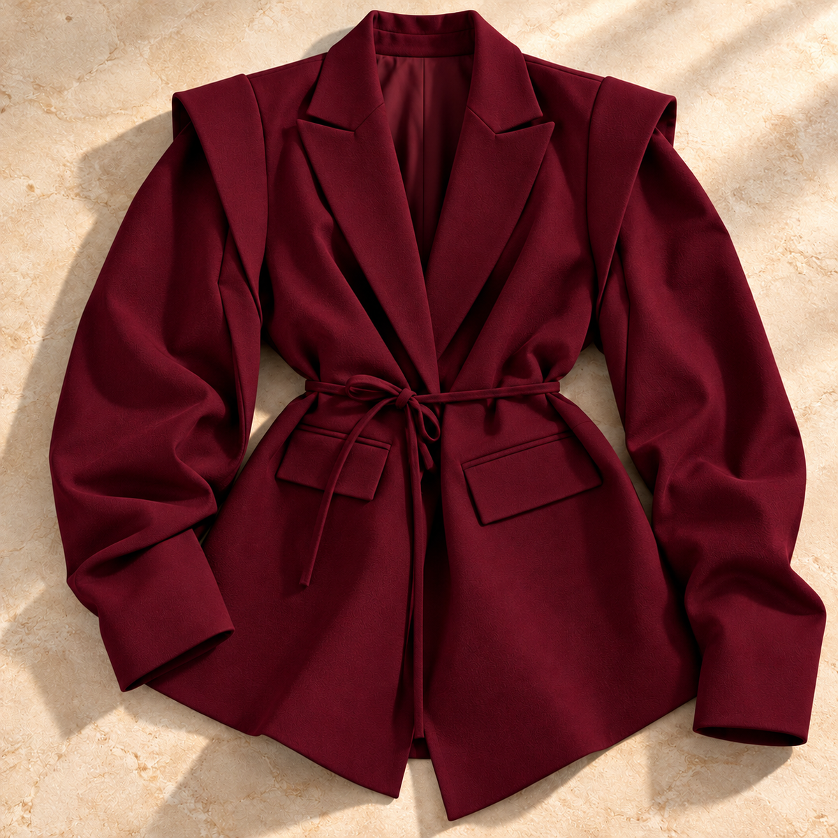 Madeline Layered-Shoulder Blazer