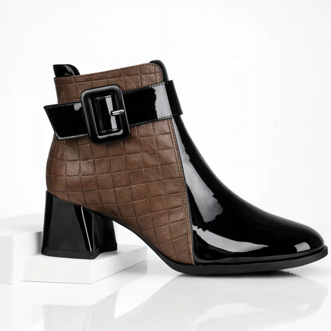 Sofia Rae Leather Ankle Boots