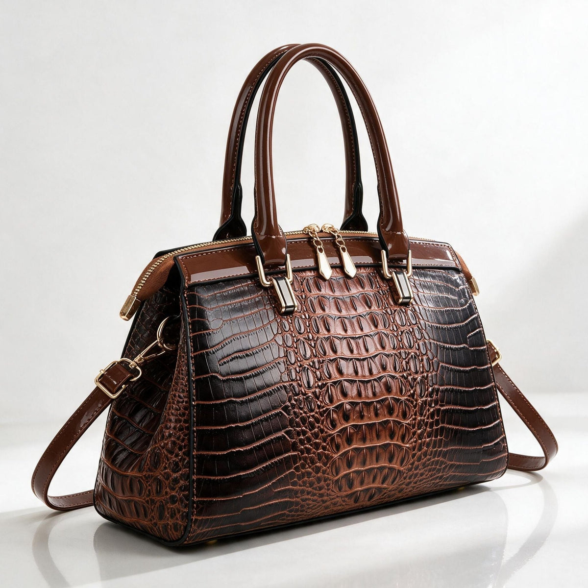 The Carlissa Croc Handbag