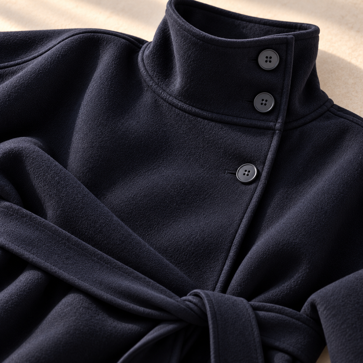 Elena Belted Cape Jacket