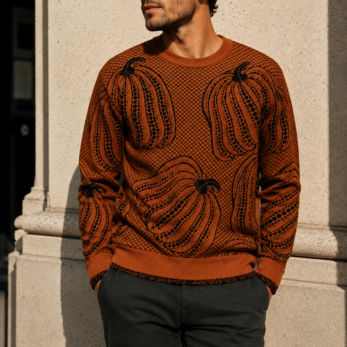Curtis Pumpkin Knit Sweater