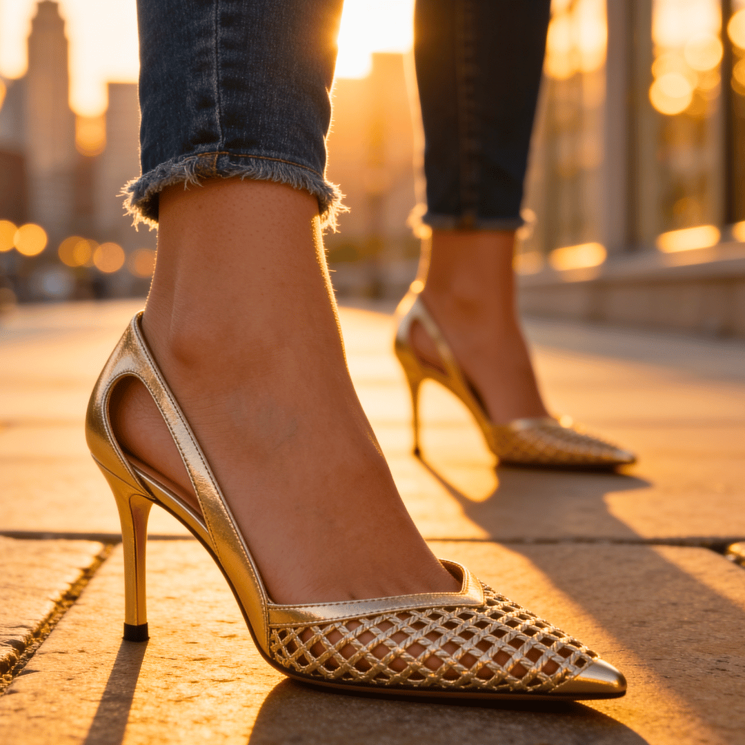 Carmella Lake Gilded Heels