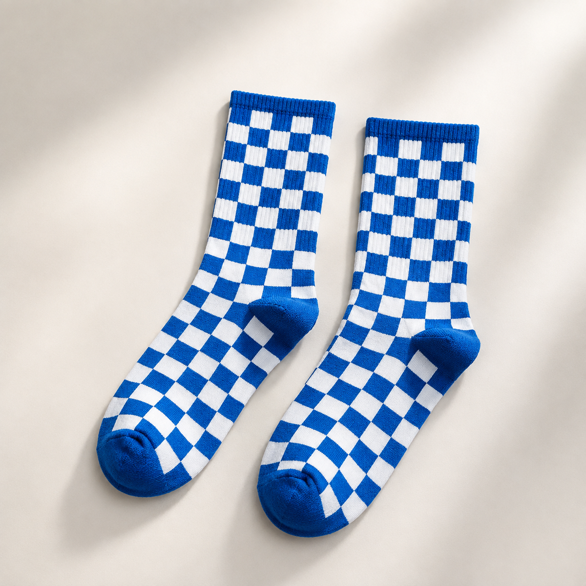Checkboard Crew Socks