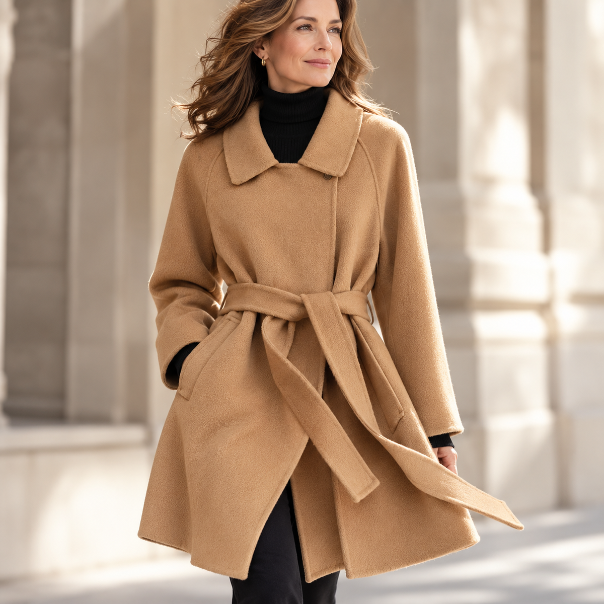 Margaux Belted Wool Coat