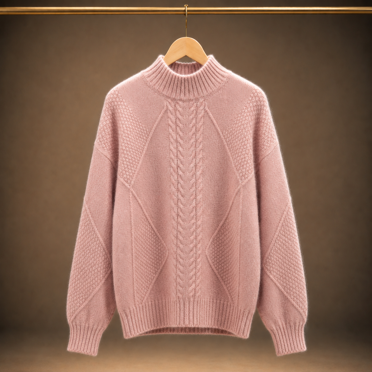 Annelise Mock-Neck Sweater