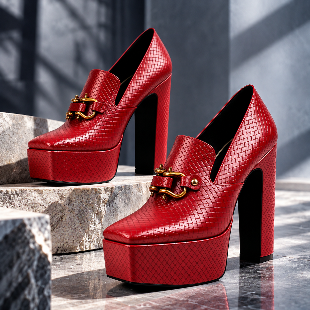 Yvonne Platform Loafer Pumps