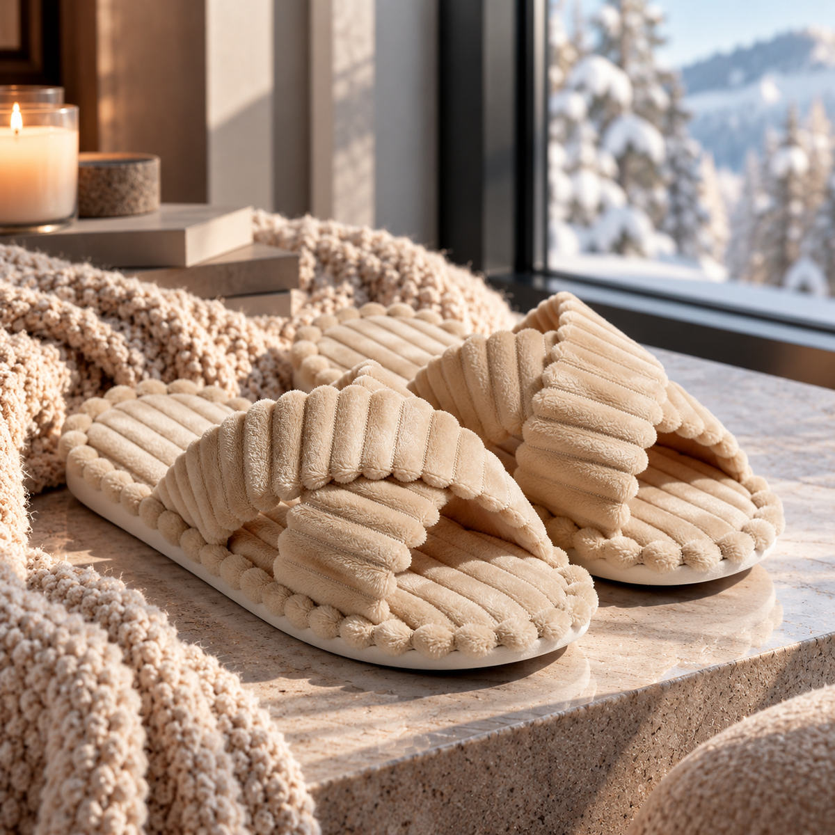 Corra Plush Slippers