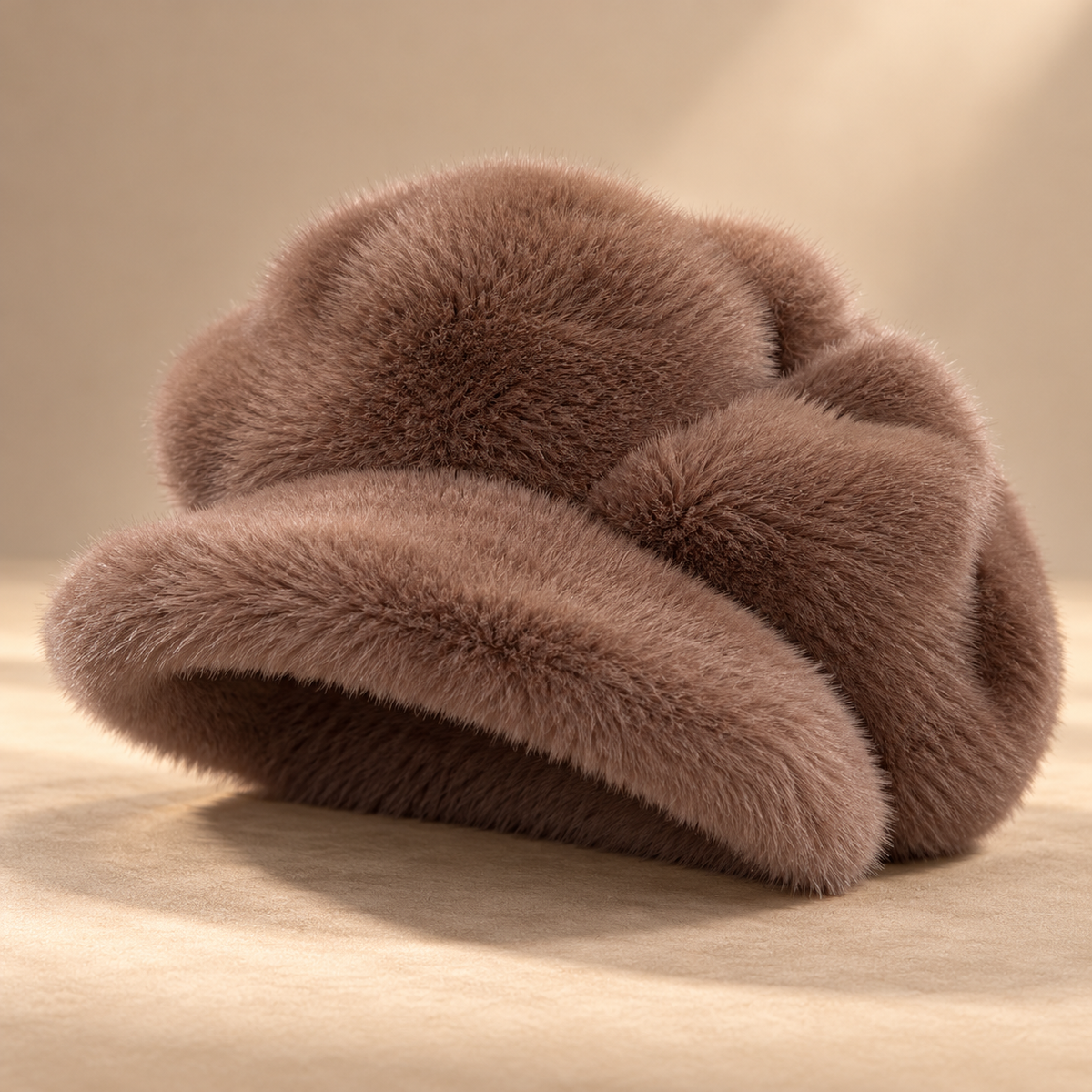 Bianca Plush Newsboy Cap