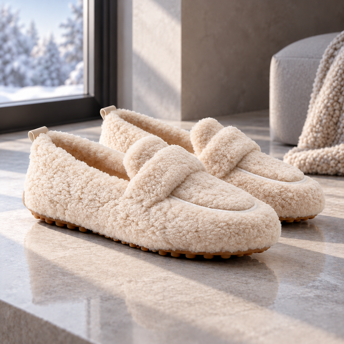 Corra Teddy Loafers