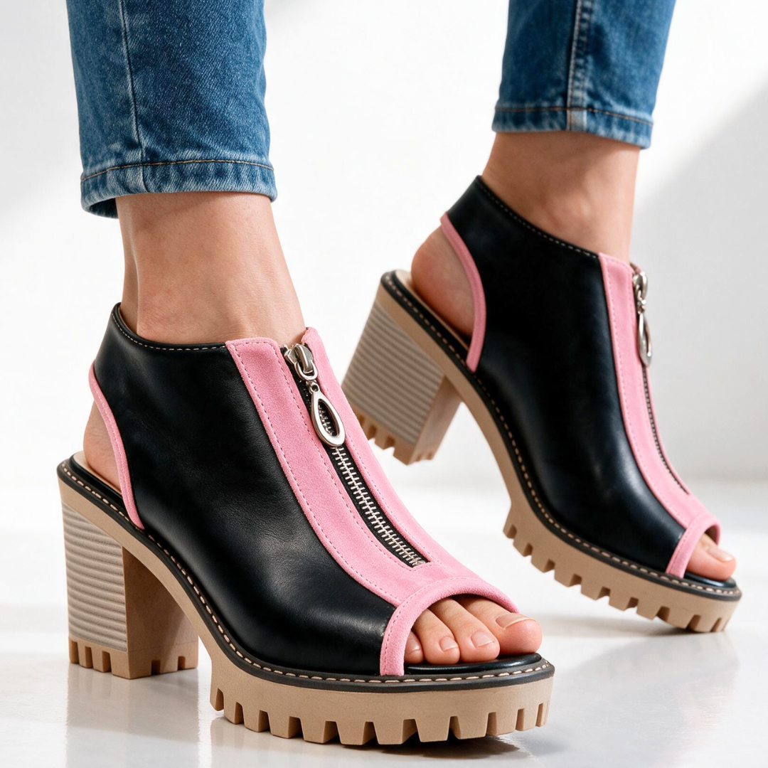 Carmella Zip Heels