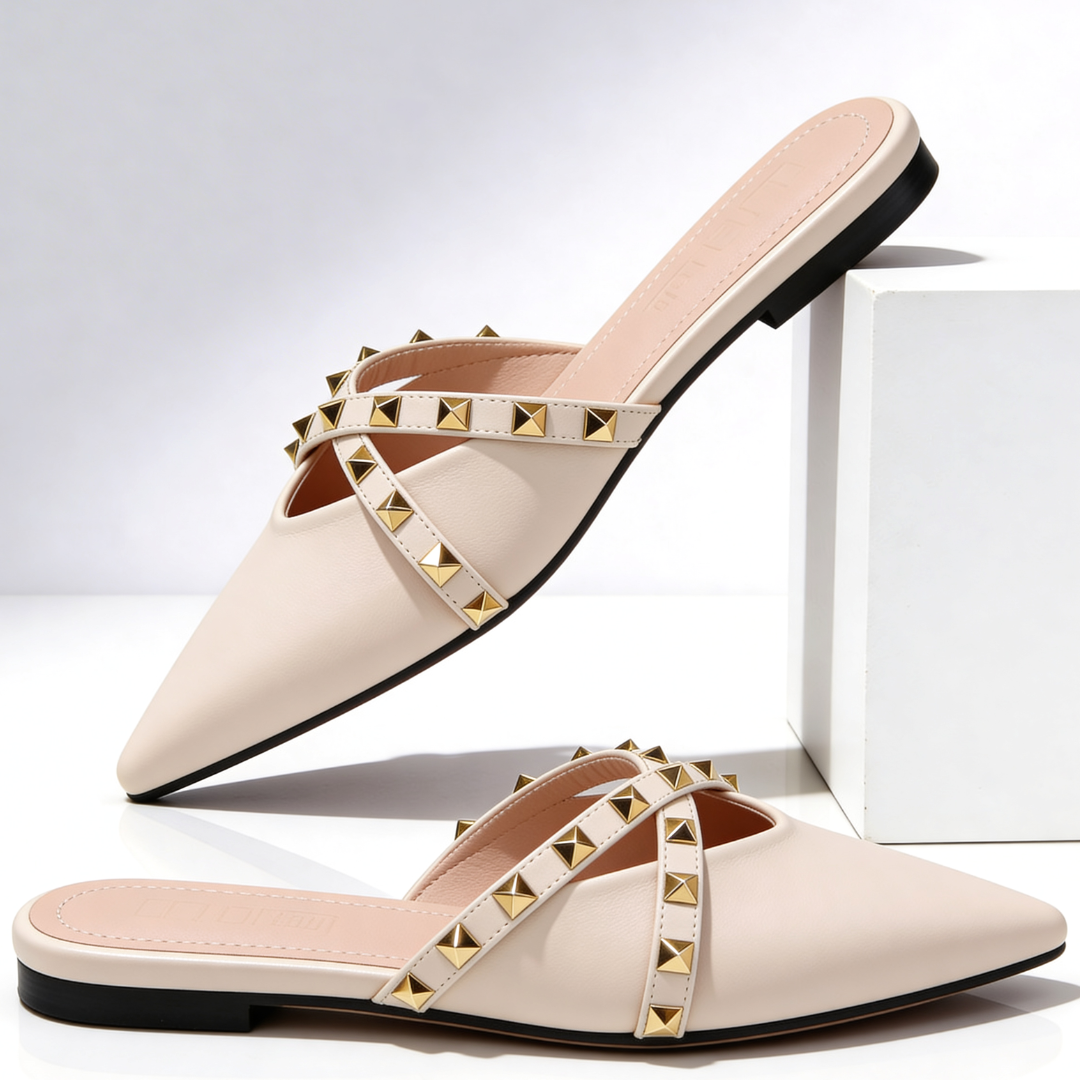 Odessa Crossover Studded Sandals