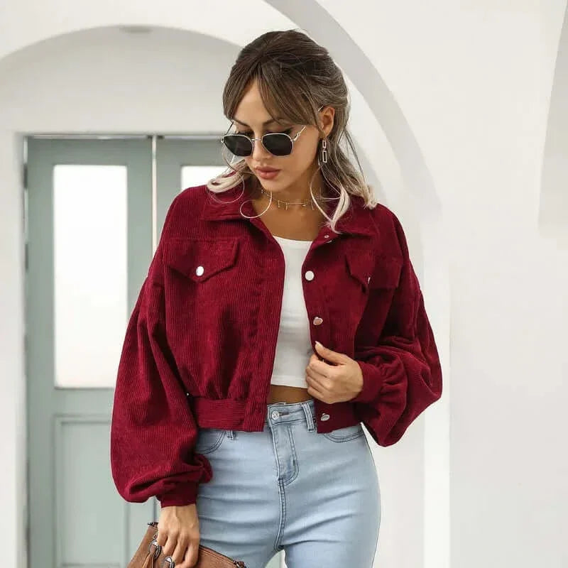 Claremont Corduroy Crop Overshirt